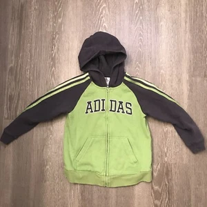Adidas Youth Zip Up Hoodie Boy’s Size 5 - Picture 1 of 5