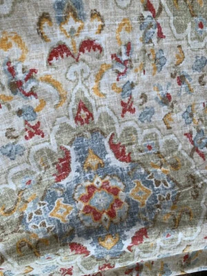 TELA COVINGTON "JAIPUR 11 MULTI" MEZCLA LINO TAPICERÍA/CORTINA 9+ YDS defecto Foto 1 de 4