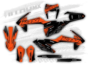 NitroMX Graphic Kit for KTM EXC EXC-F XC-W 125 250 350 450 500 2017 2018 2019 - Picture 1 of 1