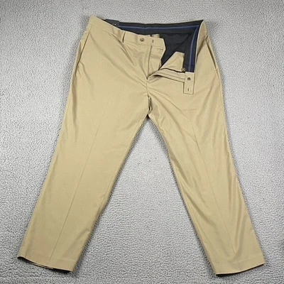 Van Heusen Studio NWT Men's 42x30 Khaki Modern Fit Flat Front Dress Chino - Image 1 of 4