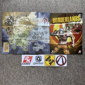 Borderlands & Borderlands 2 Rare Map Pandora NorthCoast Poster & Stickers Bundle - Picture 1 of 20