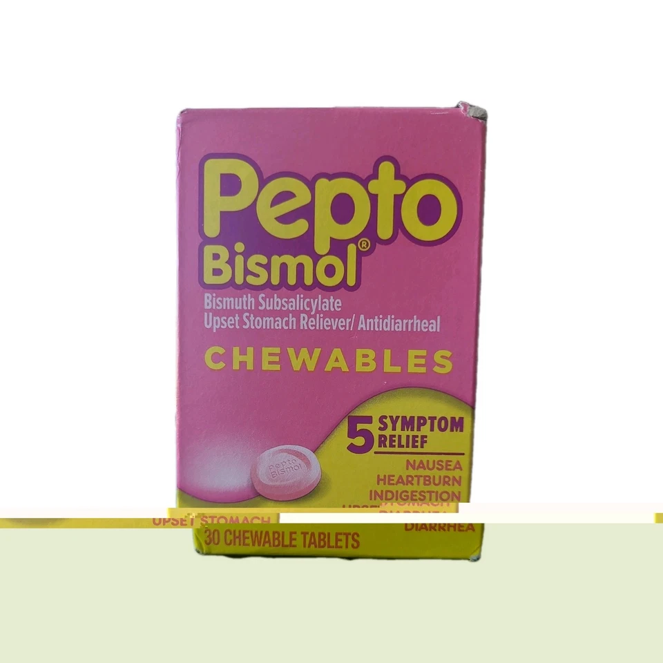 Pepto-Bismol Digestive Relief Chewable Tablets - 30ct - Image 1 of 1