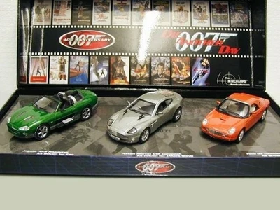 СУПЕР ЧРЕЗВЫЧАЙНО РЕДКИЙ Бонд 007 3 шт. Набор - Die Another Day - Подарочная коробка 1:43 Minichamps - Изображение 1 из 2