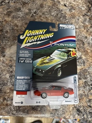 2022 Johnny Lightning Muscle Cars USA 1980 Pontiac Firebird Trans Am RED/Orange - Image 1 of 4