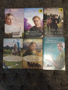 Amish Books Mixed Lot Of 6 Paperback Books By Wanda Brunstetter/Lynda Byler - Picture 1 of 8