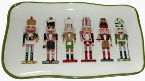 WEIHNACHTEN KERAMIK SERVIERTABLETT ~ 13" X 8" ~ NUSSKNACKER - Bild 1 von 1