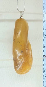 Bernstein (Butterscotch) Anhänger. Kette 60cm S925.  - Bild 1 von 5