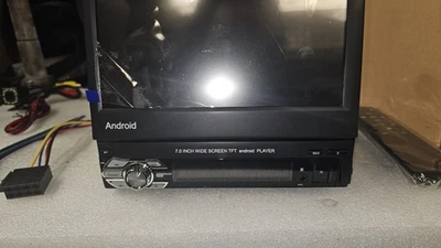 DAB+ 4+64G 1 DIN 7 Zoll Flip Out Android 15 Carplay Autoradio GPS WIFI Bluetooth - Bild 1 von 4