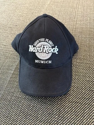 Hard Rock Cafe Munich Baseball Cap Buckleback Hat Love All Serve All Embroidered - Image 1 of 4