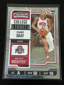 2025 Panini NIL Ohio State Contenders Chance Gray Silver Rookie /199 - Picture 1 of 2