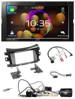 JVC DAB Lenkrad 2DIN Bluetooth USB Autoradio für Nissan Navarra 16-22 D231 - Bild 1 von 4
