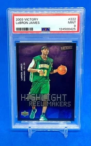 PSA 9 LeBron James Rookie 2003 Upper Deck Victory #222 FOIL LOW POP RARE RC - Picture 1 of 2