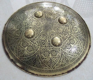 ANTIKES ALTES KRIEGER KAMPFSCHILD / DHAL - Bild 1 von 14