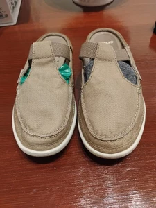 Damen Größe 7 Tennisschuh Stil Slipper Crocs. Aus Canvas EuC. Run Small  - Bild 1 von 10