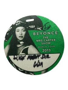 Beyonce The Mrs. Carter Show World Tour Pass 2013 Las Vegas Raro - Imagen 1 de 3