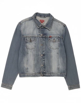 MUSTANG Mens Denim Jacket UK 42 XL Blue Cotton DO11 - Image 1 of 4