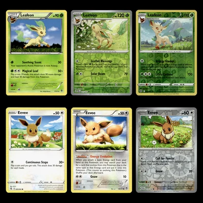 6x Leafeon Lot 7 Diamond Pearl Majestic Dawn Pokemon Cards Collection Set TCG - Image 1 of 2