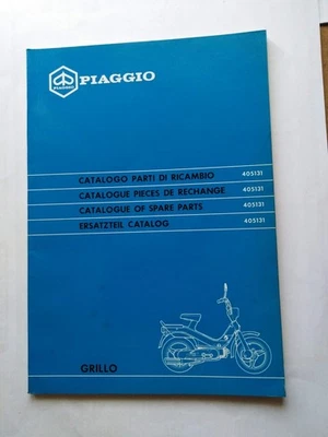 PIAGGIO GRILLO  CATALOGO PARTI DI RICAMBIO  TESTO ITALIANO      (556) - Immagine 1 di 4