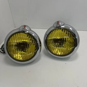 1940's 1950's UNITY MODEL H-2 FOG LIGHT PAIR FLUSH REAR MOUNT  NEVER INSTALLED - Picture 1 of 13
