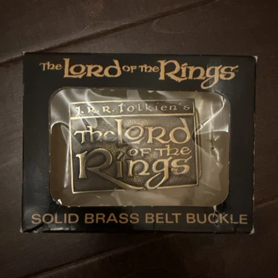 PB04131 *NOS* NICE 1979 **JRR TOLKIEN'S - LORD OF THE RINGS** SOLID BRASS BUCKLE - Image 1 of 4