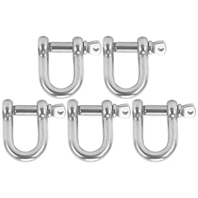 5PCS D Shackle With Screw Pin Stainless Steel 304 Heavy Duty For Chains Wire EOB - Image 1 of 4