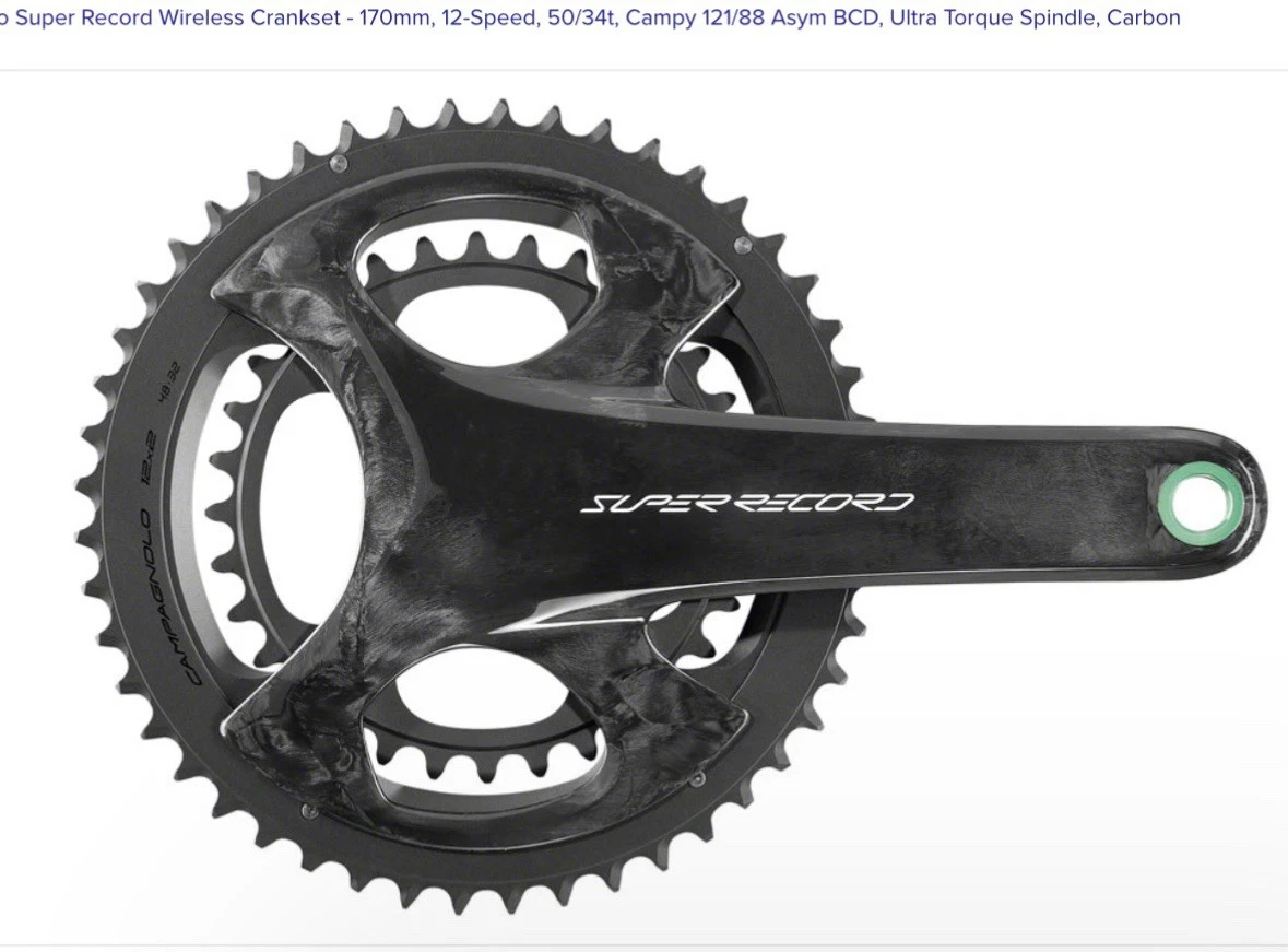 Campagnolo Super Record Bicycle Cranksets for sale - eBay