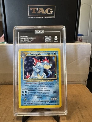 Pokémon Card TAG 8 NM-MT Feraligatr Neo Genesis Holo 2000 WotC 4/111 - Image 1 of 2