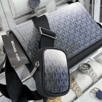 Michael Kors Cooper 2in1 Mini Flap Xbody Crossbody Bag with Pouch Black Multi - Image 1 of 4