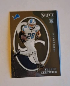 Jahmyr Gibbs Rc 2023 Select Certified #CRO - JGI Detroit Lions NFL Rookie - Bild 1 von 2