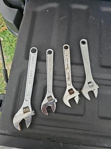 🎯 eBay Listing: 4x Adjustable Wrenches – 1x 10" + 3x 8" Mixed Brands - Picture 1 of 4