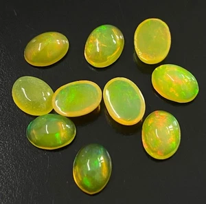 AAA Lemon Yellow Opal Oval Shape Cab – Loose Stone for Jewelry 3x5mm - 8x10mm - Picture 1 of 10