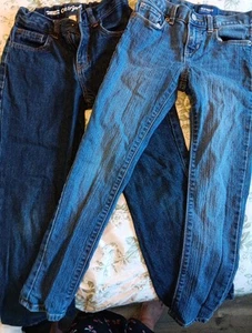 Old Navy Cat & Jack Youth Jeans Size 8 Lot Of 2 - Picture 1 of 6