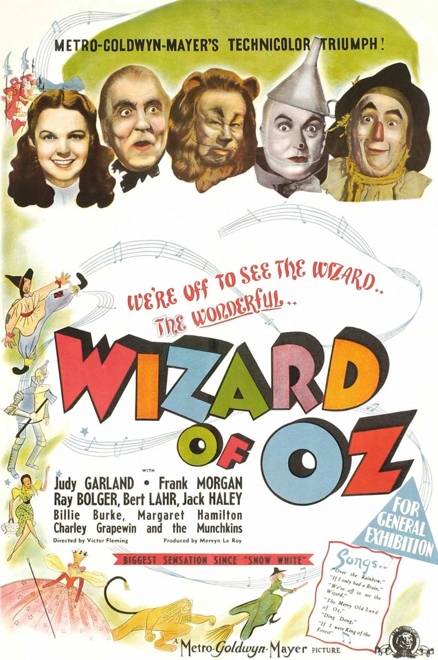 VINTAGE THE WIZARD OF Oz A4 POSTER PRINT - Image 1 of 1