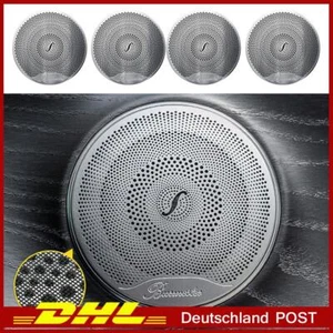 Für Mercedes-Benz W205 W213 4x Mesh Kappen  mattes Autotür Lautsprecher - Bild 1 von 6