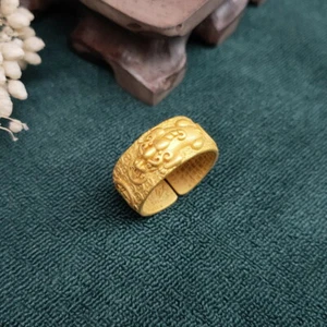 925 Silver Pixiu Ring Women Gild Gifts Natural Jewelry Accessories - Picture 1 of 6