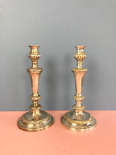 Vintage Candleholders, Silver Plated, Etched, Shabby Chic, Regency, Wedding