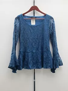 Top Peplum in pizzo marca Slinky - Blu | Avorio - Foto 1 di 1