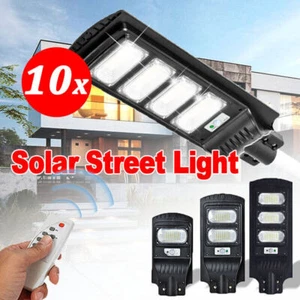 Solar Street Lights Outdoor Security Lamp IP65 PIR Sensor LED Remote Control - Picture 1 of 12