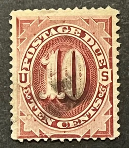 Travelstamps:1884-1889 US Scott# J19, Used, Ng Postage Due , 10 cents - Picture 1 of 5