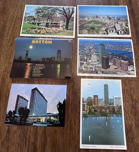 Massachusetts Vintage Postcard Lot + Folder Unposted 1970-1980's Boston - Picture 1 of 2