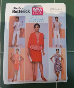 Butterick B6463 Top/Jacket/Skirt/Pants/Dress Sewing Pattern sizes 14-22 - Uncut - Picture 1 of 2