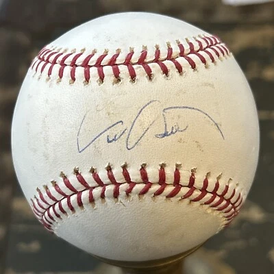 Béisbol OML auténtico firmado por Eric Chávez Foto 1 de 3