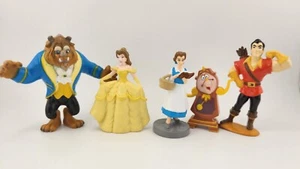 Disney Beauty and the Beast 5 Figurine Set Playset - Cake Topper - Figure - Picture 1 of 6