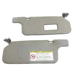 1996-2000 Toyota Rav4 Sun Visors OEM Gray Passenger Driver Side Vinyl Shade - Picture 1 of 6