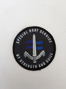 SBS Servicio Especial de Barco 3" Sublimación Hierro o Coser en Parche Insignia Ejército Militar - Imagen 1 de 1