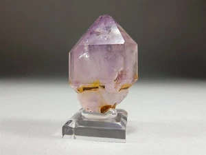 Light Amethyst & Colorless Scepter Quartz Crystal #22 - Picture 1 of 5