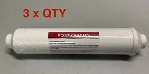 3 x QTY Anchor T33 Inline Post Carbon Water Filter 1/4" Quick Connect GAC Ice - Picture 1 of 1