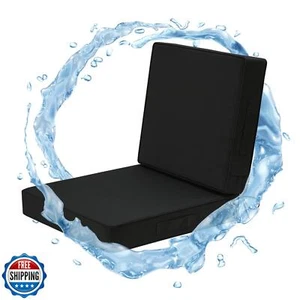 Wellsin Outdoor Cushions for Patio Furniture, Waterproof Outdoor Seat Cushion - Picture 1 of 5