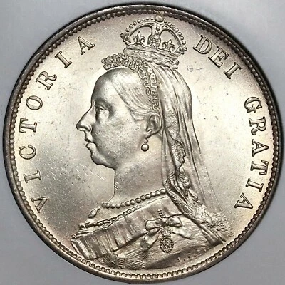 1888 NGC MS 64 Victoria 1/2 Crown Great Britain Silver Coin POP 12/4 (22012802C) - Image 1 of 4