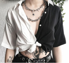 Half Black Half White Ebay